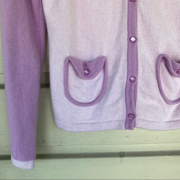 Beautiful pink/purple color block sweater - Picture 3 of 4
